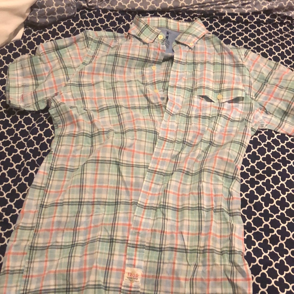 Plaid button down